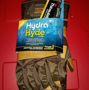 LAST ONE MENS WATERPROOF LEATHER HEAVY DUTY WORK GLOVES